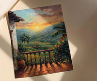 Colombia Wall Art, Eje Cafetero Print - Latin America Decor, Impasto Coffee Region Poster