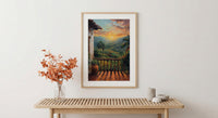 Colombia Wall Art, Eje Cafetero Print - Latin America Decor, Impasto Coffee Region Poster