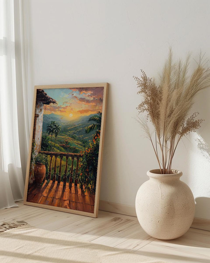 Colombia Wall Art, Eje Cafetero Print - Latin America Decor, Impasto Coffee Region Poster