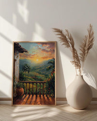 Colombia Wall Art, Eje Cafetero Print - Latin America Decor, Impasto Coffee Region Poster