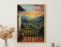 Colombia Wall Art, Eje Cafetero Print - Latin America Decor, Impasto Coffee Region Poster