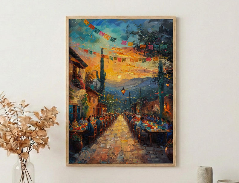 Mexican Agave Farm, Hacienda Wedding Art - Newlywed Gift