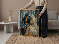 Nikkah Ceremony Art, Islamic Wedding Decor - Muslim Couple Gift