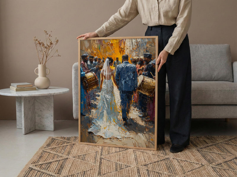 Zaffa Procession Art, Middle Eastern Wedding - Arab Culture Gift