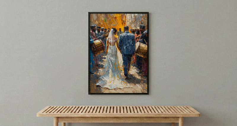 Zaffa Procession Art, Middle Eastern Wedding - Arab Culture Gift