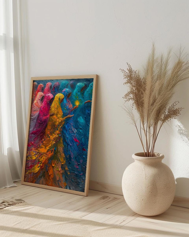 Henna Night Wall Art, Arabic Mehndi Decor - Muslim Bride Gift