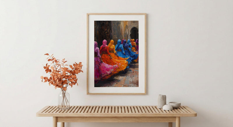 Zaghrouta Poster, Arab Wedding Celebration - Cultural Wall Art