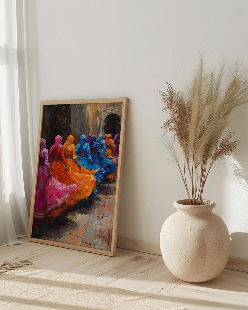 Zaghrouta Poster, Arab Wedding Celebration - Cultural Wall Art
