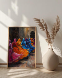 Zaghrouta Poster, Arab Wedding Celebration - Cultural Wall Art