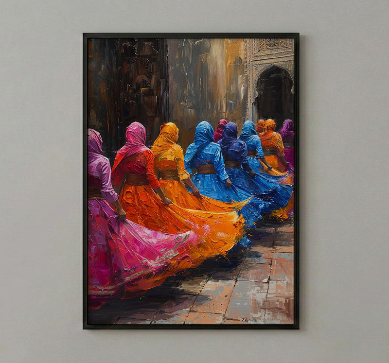 Zaghrouta Poster, Arab Wedding Celebration - Cultural Wall Art