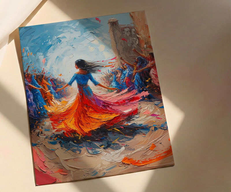 Dabke Dance Wall Art, Levantine Wedding Print - Arab Culture Gift