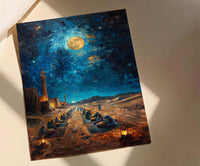 Bedouin Wedding Art, Desert Feast Decor - Arab Culture Gift