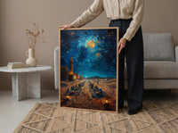 Bedouin Wedding Art, Desert Feast Decor - Arab Culture Gift
