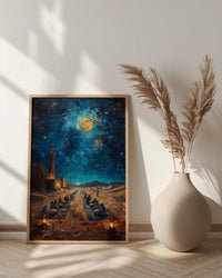 Bedouin Wedding Art, Desert Feast Decor - Arab Culture Gift