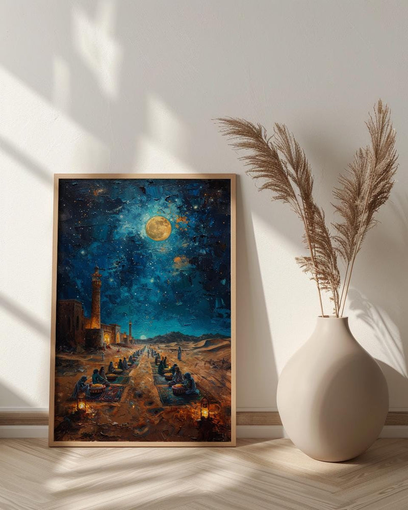 Bedouin Wedding Art, Desert Feast Decor - Arab Culture Gift