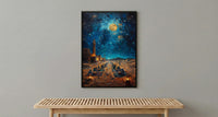Bedouin Wedding Art, Desert Feast Decor - Arab Culture Gift