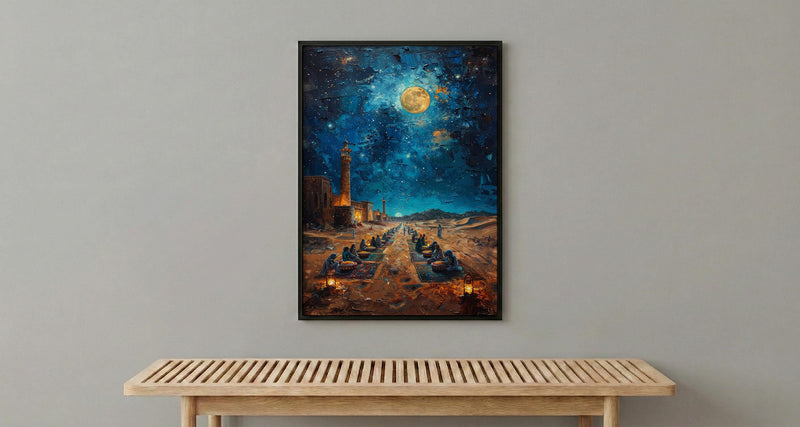 Bedouin Wedding Art, Desert Feast Decor - Arab Culture Gift
