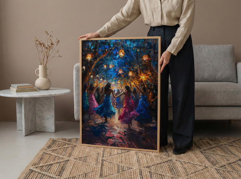 Dabke Festival Art, Levantine Dance Print - Arab Wedding