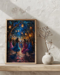 Dabke Festival Art, Levantine Dance Print - Arab Wedding