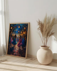 Dabke Festival Art, Levantine Dance Print - Arab Wedding