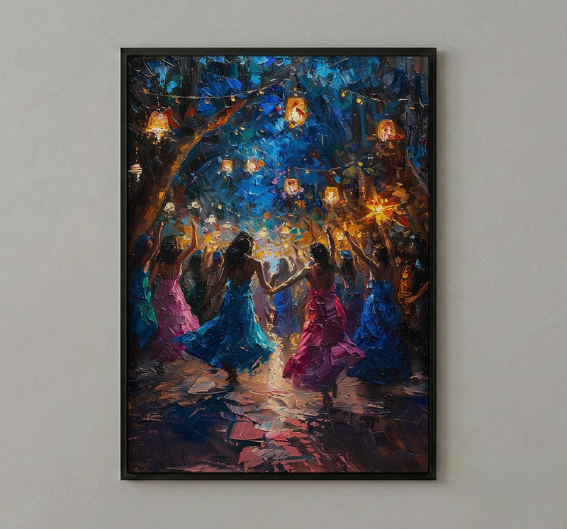 Dabke Festival Art, Levantine Dance Print - Arab Wedding
