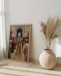 Moroccan Wedding Art, Ammariya Palanquin - Islamic Wall Art