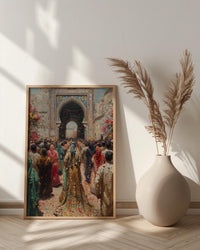 Moroccan Wedding Art, Ammariya Palanquin - Islamic Wall Art