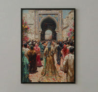 Moroccan Wedding Art, Ammariya Palanquin - Islamic Wall Art