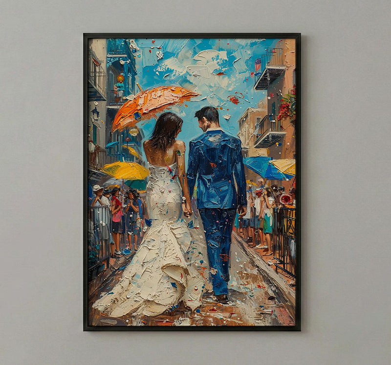 New Orleans Art, Second Line Parade - Louisiana Wedding Gift