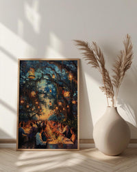 Southern Wedding Feast, Backyard Reception Art - Newlywed Gift
