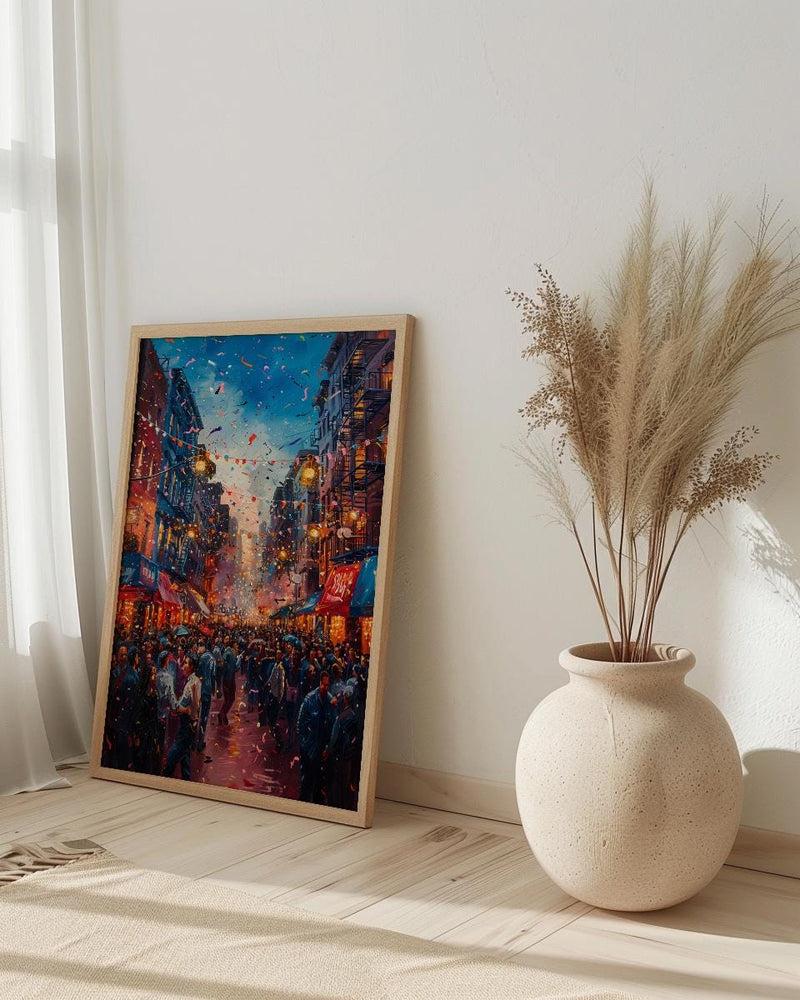 Brooklyn Street Art, Block Party Wedding Print - Urban Decor