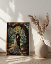Southern Wedding Wall Art, Savannah Oak Tree Print - Romantic Gift