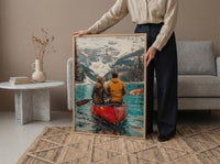 Banff Honeymoon Art, Canadian Rockies Print - Travel Decor