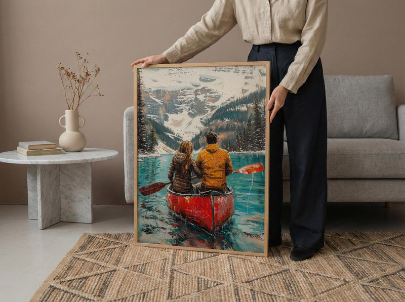 Banff Honeymoon Art, Canadian Rockies Print - Travel Decor