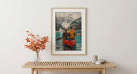 Banff Honeymoon Art, Canadian Rockies Print - Travel Decor