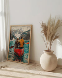Banff Honeymoon Art, Canadian Rockies Print - Travel Decor