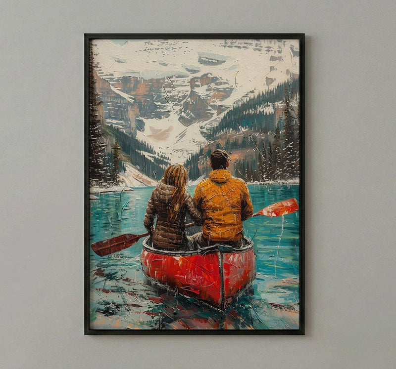 Banff Honeymoon Art, Canadian Rockies Print - Travel Decor