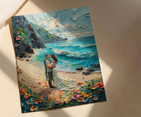 Hawaii Beach Wedding Wall Art, Maui Travel Poster - Tropical Honeymoon Art