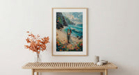 Hawaii Beach Wedding Wall Art, Maui Travel Poster - Tropical Honeymoon Art