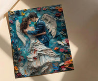 The Lovers Tarot Art Print, Mystic Wedding Decor - Newlywed Gift