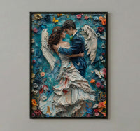 The Lovers Tarot Art Print, Mystic Wedding Decor - Newlywed Gift