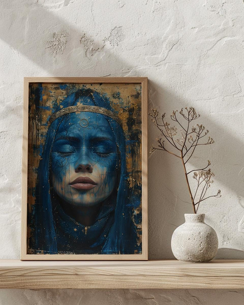 High Priestess Art, Spiritual Wedding Poster - Mystic Decor