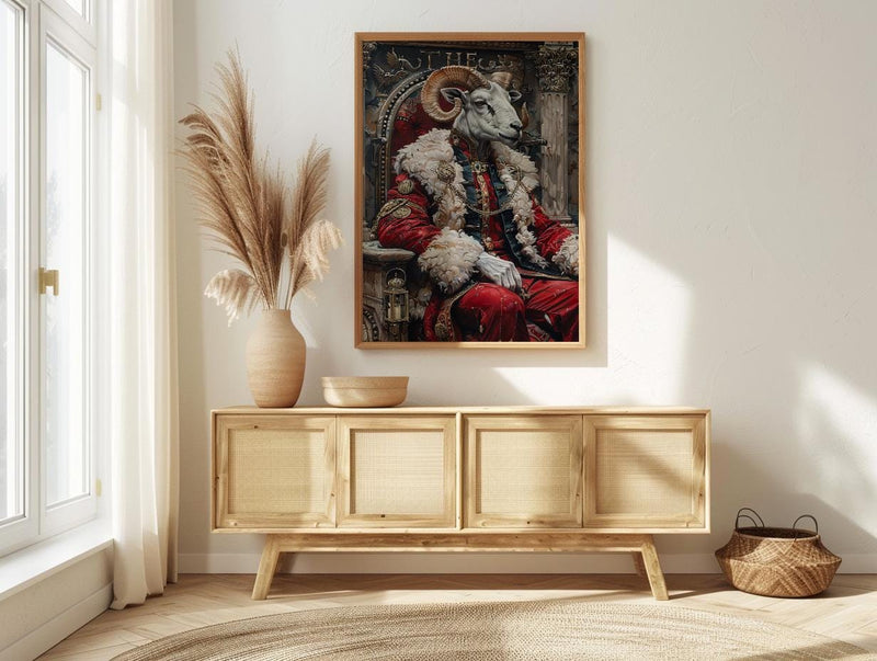 The Emperor Tarot Wall Art, Divine Masculine Art - Mystic Couple Gift