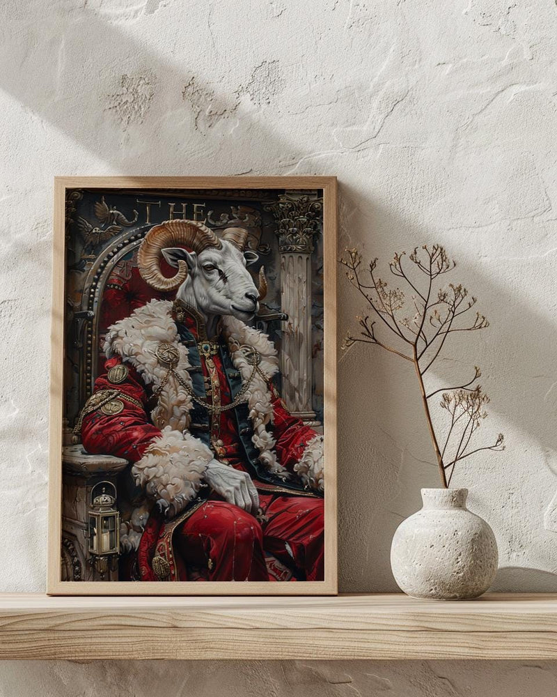 The Emperor Tarot Wall Art, Divine Masculine Art - Mystic Couple Gift