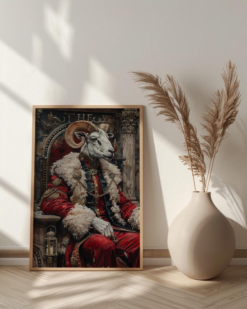 The Emperor Tarot Wall Art, Divine Masculine Art - Mystic Couple Gift
