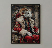 The Emperor Tarot Wall Art, Divine Masculine Art - Mystic Couple Gift