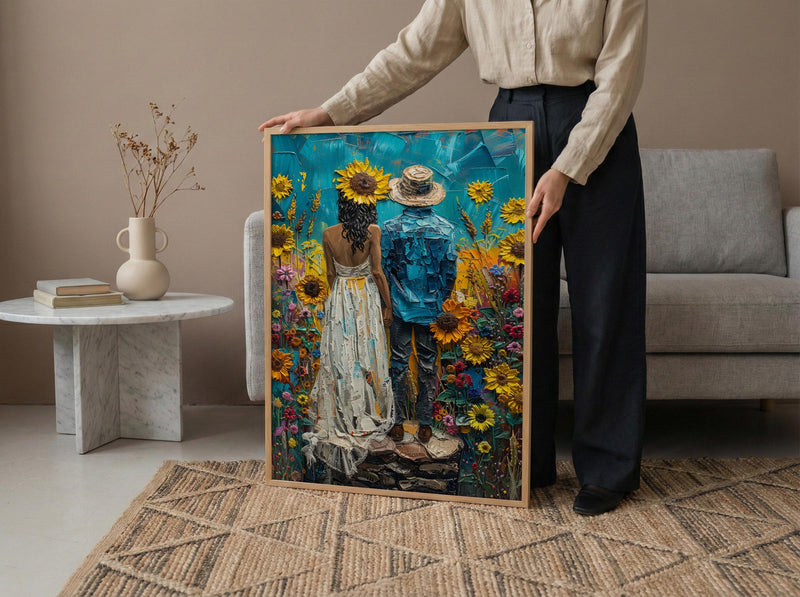 The Sun Tarot Art, Joyful Mystic Decor - Newlywed Couple Gift