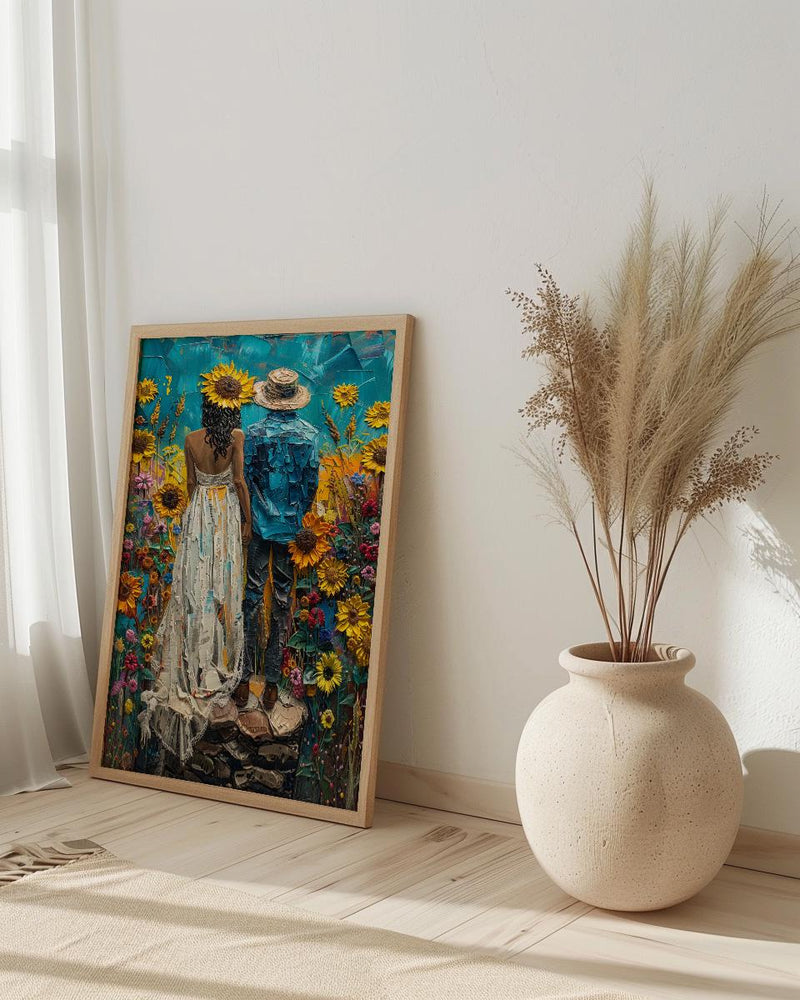 The Sun Tarot Art, Joyful Mystic Decor - Newlywed Couple Gift