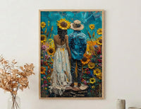 The Sun Tarot Art, Joyful Mystic Decor - Newlywed Couple Gift