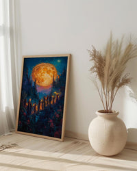 Three of Cups Wall Art, Tarot Wedding Print - Mystic Coven Gift